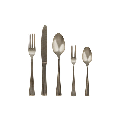 Vime  Flatware 5 pieces - Anthracite oxydé