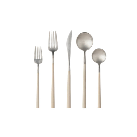 Mito  Flatware 20 pieces - Brushed  - cru cable