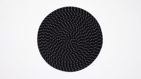 Lindy Placemat - Black - IN STOCK