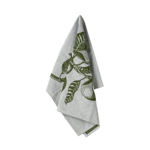 Kitchen Towels - Fruits Set 2 - Forest green L