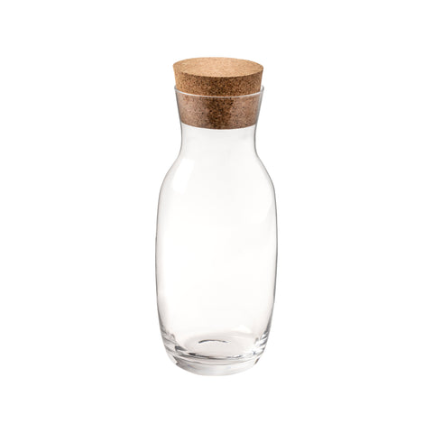 Alegra Glass carafe w/ cork stopper - 1.00 L | 34 oz. - Clear
