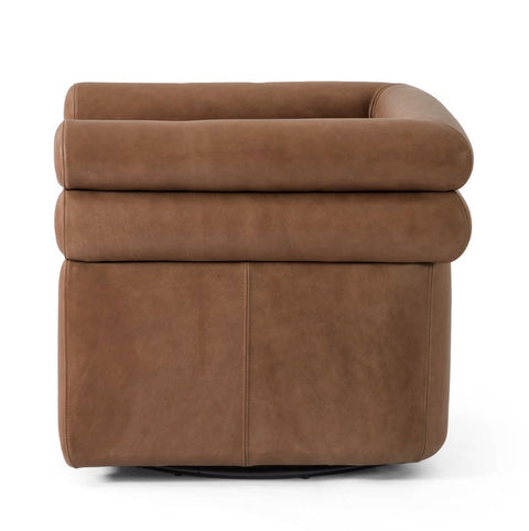 Evie Swivel Chair - Palermo Cognac