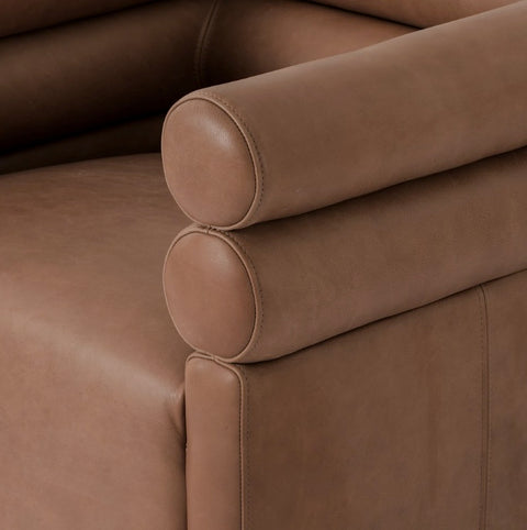 Evie Swivel Chair - Palermo Cognac