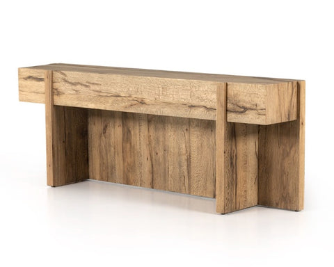 Bingham Console Table-Rustic Oak Veneer