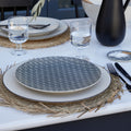 Augusta  Dinner plate - 27 cm | 11'' - Diamond weave
