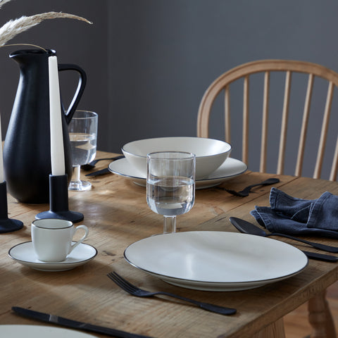 Augusta  Dinner plate - 27 cm | 11'' - Natural-black