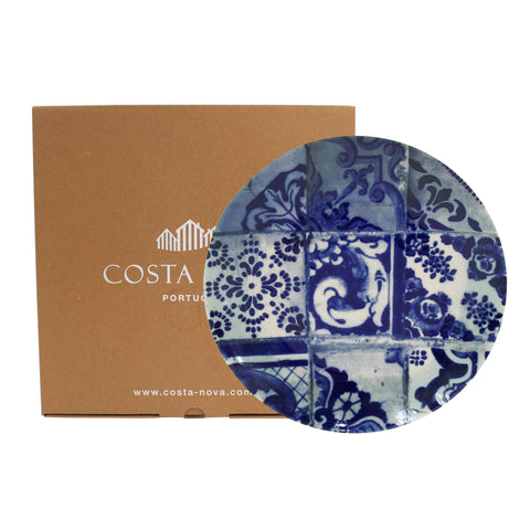 Lisboa  Charger plate/platter - 34 cm | 13'' - Blue tile