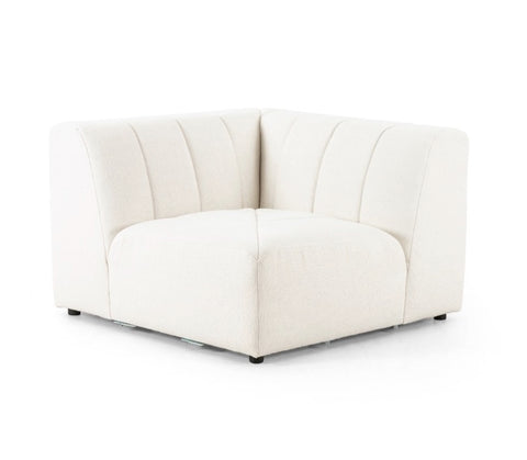 Langham Channeled Corner Piece - Fayette Cloud