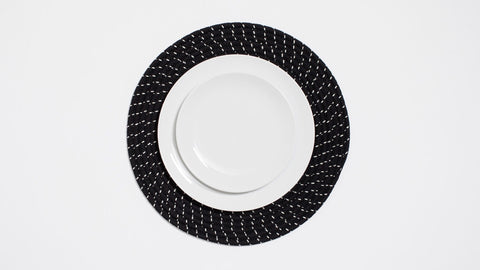 Lindy Placemat - Black - IN STOCK