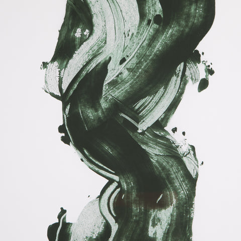 Green Stroke By Gold Rush Art CO - 30" X 40"