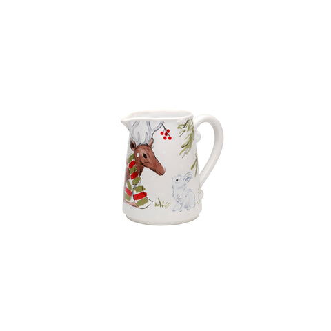 Deer Friends Pitcher - 1.87 L | 63 oz. - White
