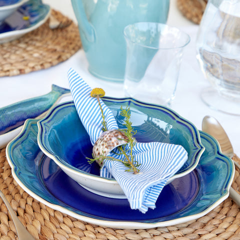 Dori Dinner plate - 11'' - Atlantic blue