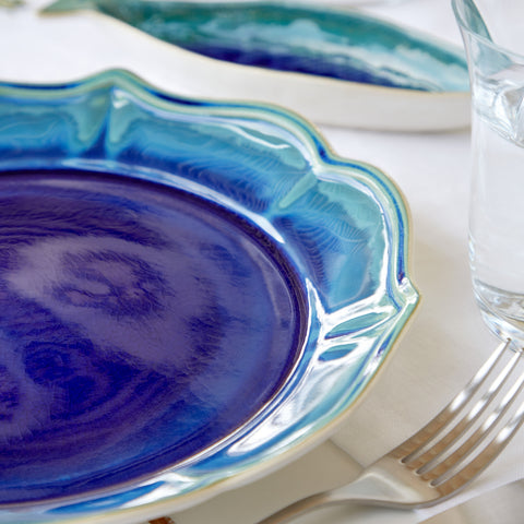 Dori Dinner plate - 11'' - Atlantic blue