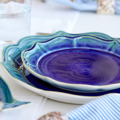 Dori Salad plate - 9'' - Atlantic blue