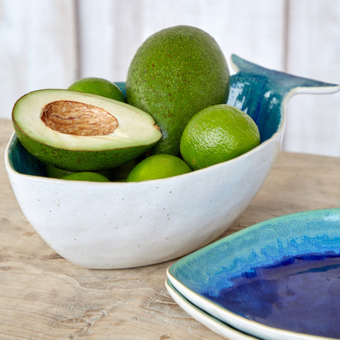 Dori Dourada serving bowl (seabream) - 12'' - Atlantic blue