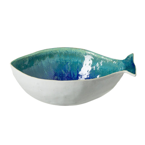 Dori Dourada serving bowl (seabream) - 12'' - Atlantic blue