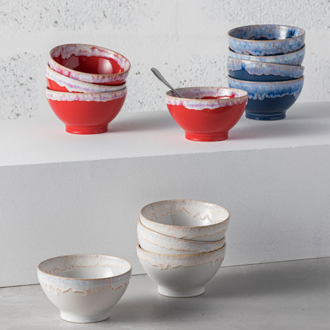 Latte Bowls  Set 4 latte bowls - 15 cm | 6'' - Multicolor