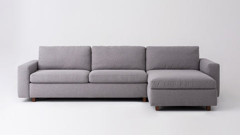 Reva 2-Piece Sectional Sleeper Sofa with Storage Chaise - Fabric