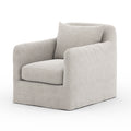 Dade Outdoor Swivel Chair - Stone Grey
