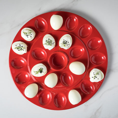 Cook & Host Egg platter - 34 cm | 13'' - Red
