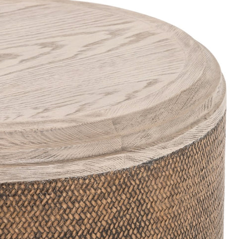 Kiara End table - Weathered Blonde Pine