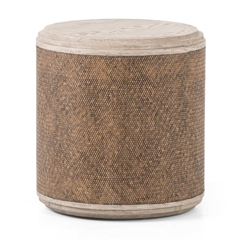 Kiara End table - Weathered Blonde Pine