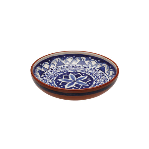 Alentejo Terracotta Pasta/serving bowl - 29 cm | 12'' - Blue-white