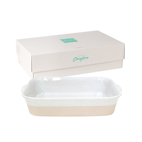 Fattoria Rect. baker - 35 cm | 14'' - White
