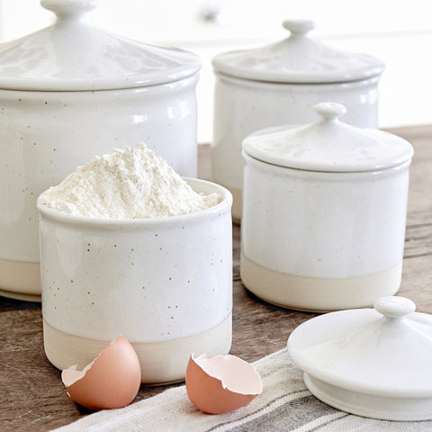 Fattoria Canister - 21 cm | 8'' - White