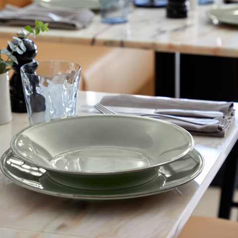 Friso  Soup/pasta plate - 26 cm | 10'' - Sage green