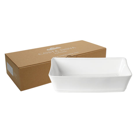 Friso  Rect. baker - 35 cm | 14'' - White