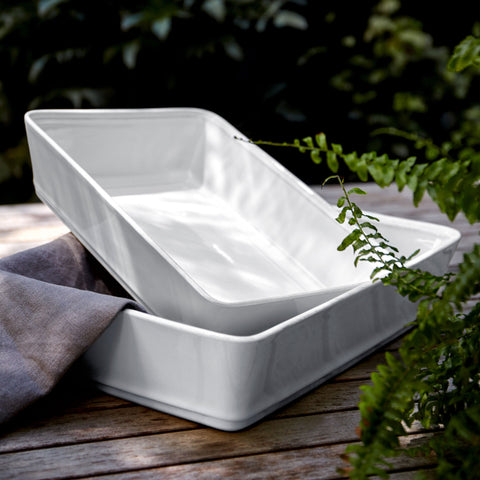 Friso  Rect. baker - 35 cm | 14'' - White