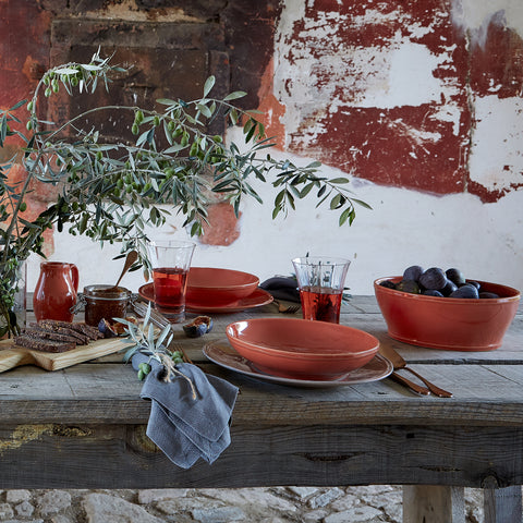 Fontana Serving bowl - 24 cm | 10'' - Paprika