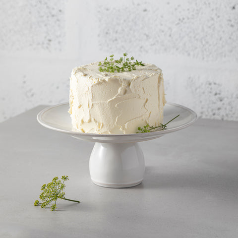 Fontana Footed plate - 28 cm | 11'' - Dove grey