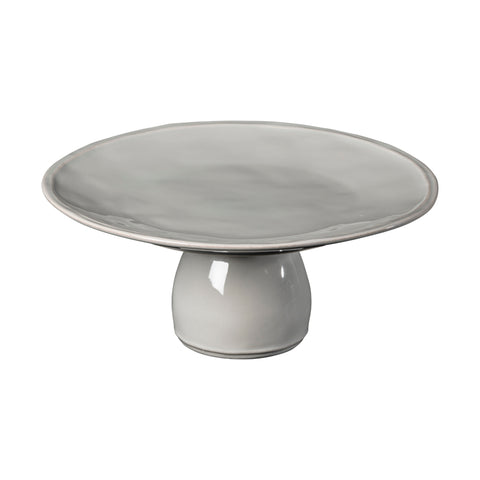 Fontana Footed plate - 28 cm | 11'' - Dove grey