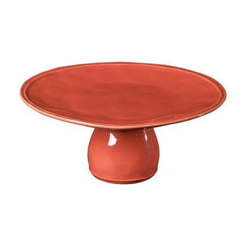 Fontana Footed plate - 28 cm | 11'' - Paprika