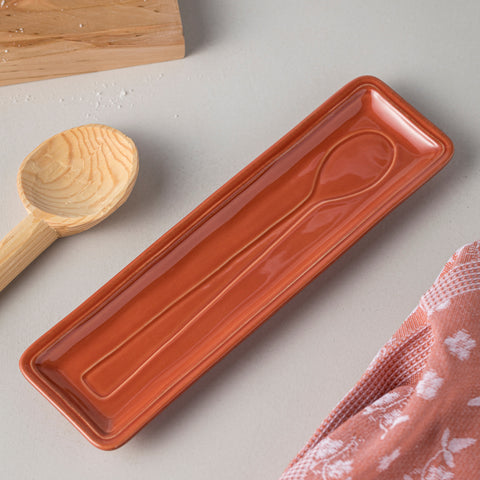 Fontana Spoon rest - 28 cm | 11'' - Paprika