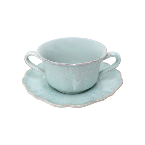 Impressions Consomme cup and saucer - 0.38 L | 13 oz. - Robin's Egg blue