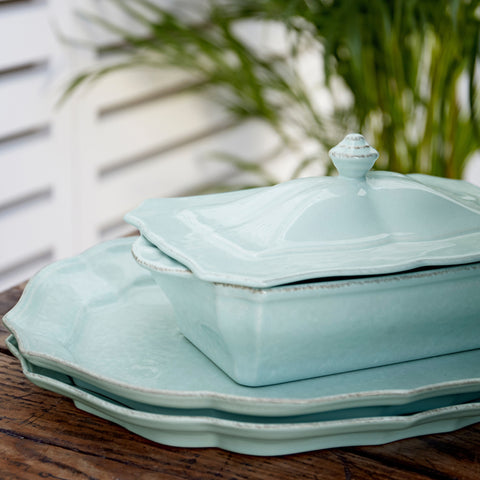 Impressions Oval platter - 46 cm | 18'' - Robin's Egg blue