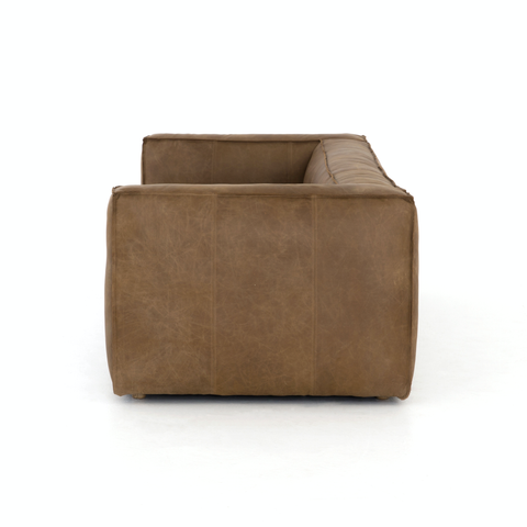 Nolita Reverse Stitch Sofa 99" Natural Washed Sand