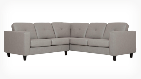 Solo 2-Piece Sectional Sofa - Leather