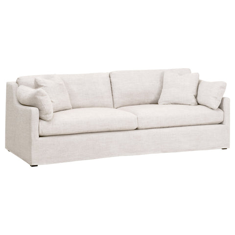 Lena Slope Arm Slipcover Sofa 95" - Bisque