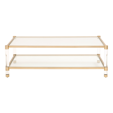 Nouveau Coffee Table -Brushed Brass