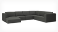 Morten 6-Piece Sectional Sofa with Chaise - Fabric
