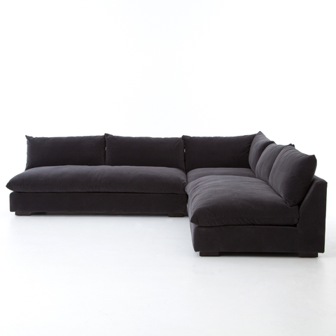 Grant 3Pc Sectional- Henry Charcoal