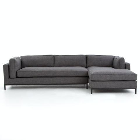 Grammercy 2Pc Chaise Sectional-Bennett Charcoal