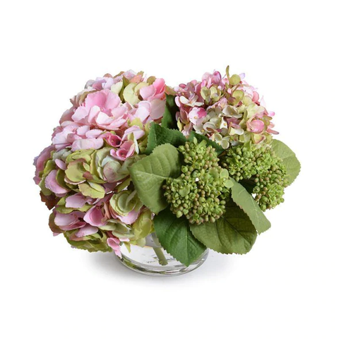 Hydrangea Arrangement - Pink-Green