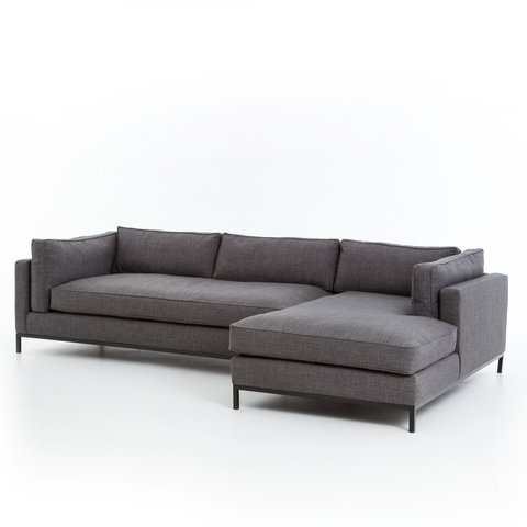 Grammercy 2Pc Chaise Sectional-Bennett Charcoal