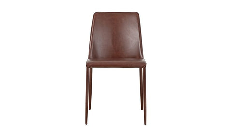 Nora Dining Vegan Leather Chair- Smoked Cherry
