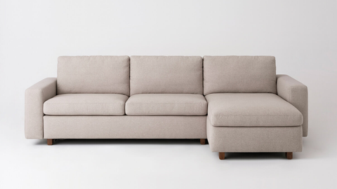 Reva 2-Piece Sectional Sleeper Sofa with Storage Chaise - Fabric